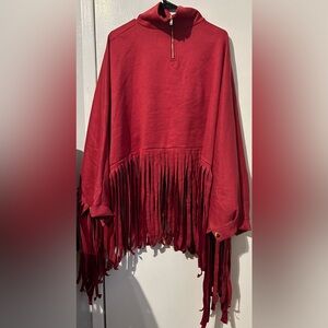 Women’s plus size poncho